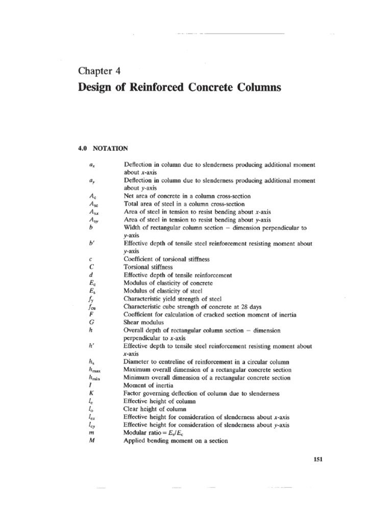 4 Design of Reinforce Concrete Columns PDF | PDF