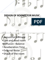 Design of Rooms For Music