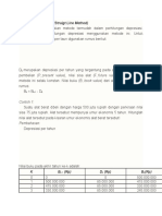 Metode Garis Lurus (Straigt Line Method) : Contoh 1