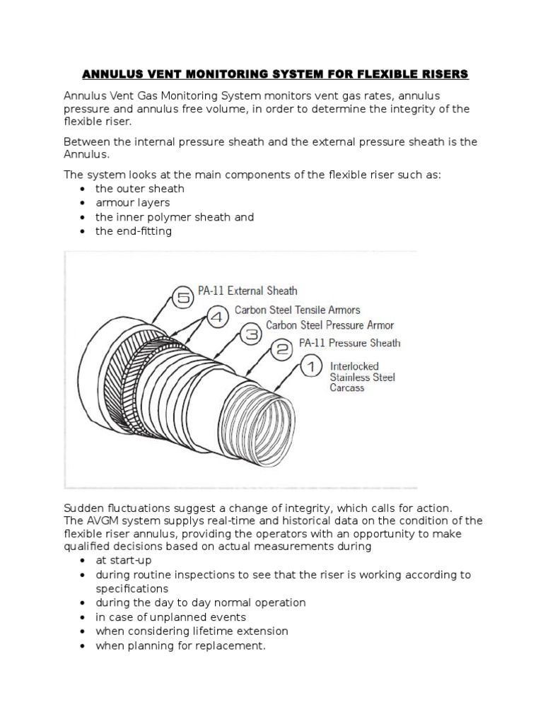 Annulus Vent Monitoring System For Flexible Risers | Download Free PDF ...