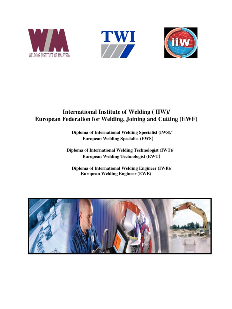 IIW/EWF Welding Diplomas Overview | PDF | Welding | Construction