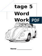 Stage 5 Word Work