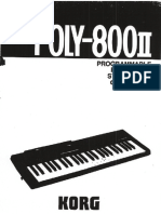 Korg Poly800II Manual