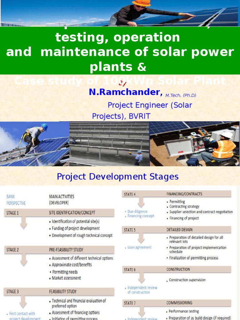 Best Practices in Solar PV Systems Operation and Maintenance | PDF ...