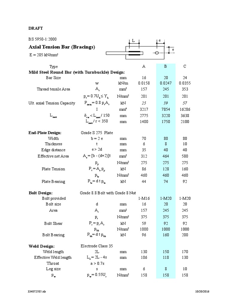 Steel Connection Design - Tension Elements | PDF | Screw | Mechanical ...