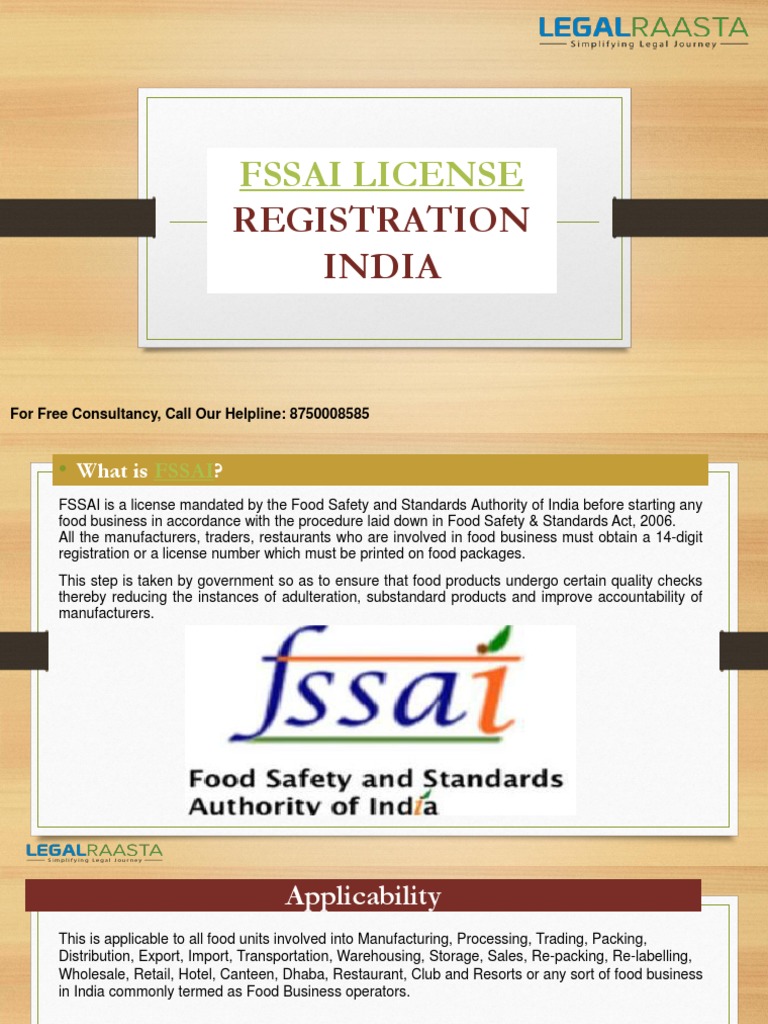 FSSAI Food License Food Safety Warehouse