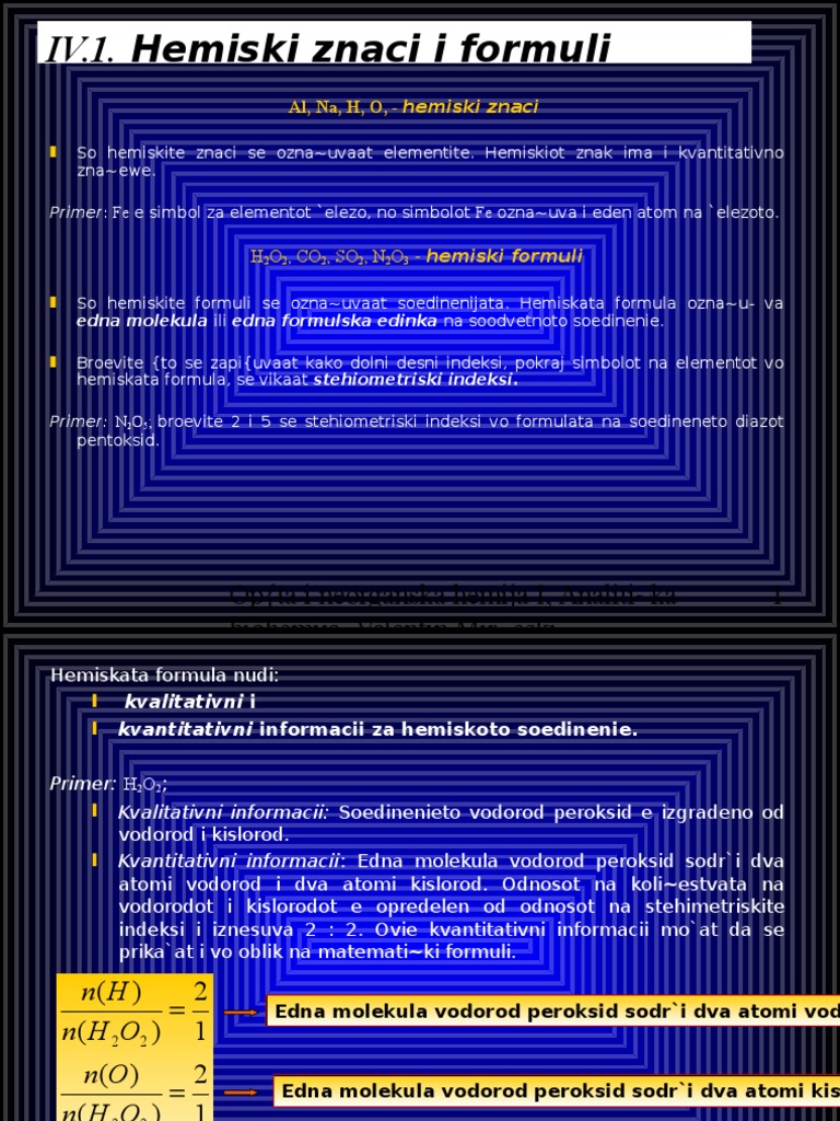 Hemiski Znaci I FormuliHemiski Soedinenija PDF