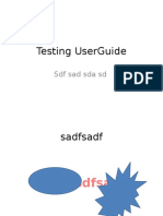 Testing Userguide: SDF Sad Sda SD