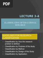 3. Classification of Educational Research