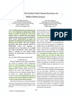 Analysis of Pilot-Symbol Aided Channel Estimation For MIMO-OfDM Systems