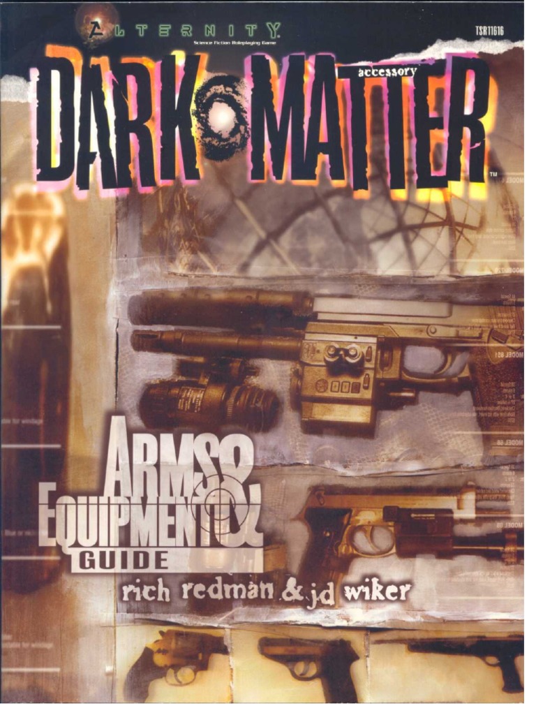 Alternity Dark Matter Arms and Equipment Guide PDF