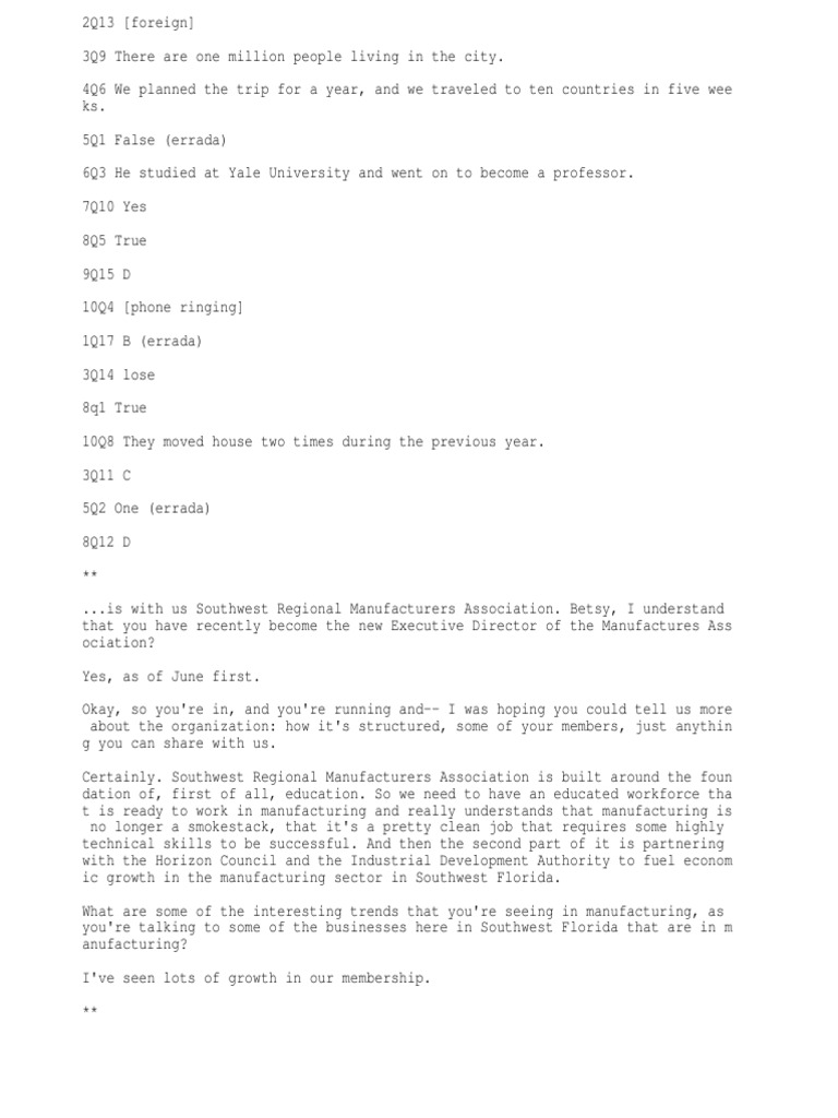 English Transcribe Exam | PDF