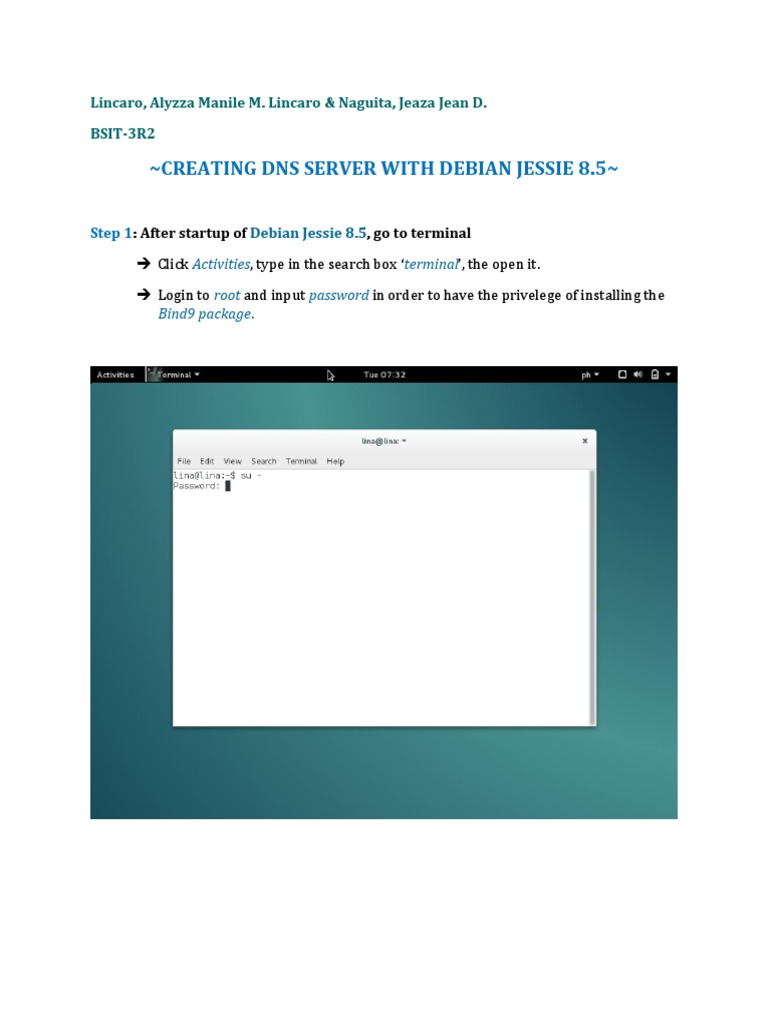 Setting Up DNS Server on Debian Jessie | PDF | Home & Garden ...