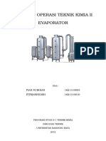 Evaporator Makalah