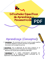 Dificultades Específicas de Aprendizaje y Psicomotricidad