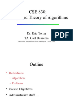 Design Algorithm - Dr. Eric Torng TA