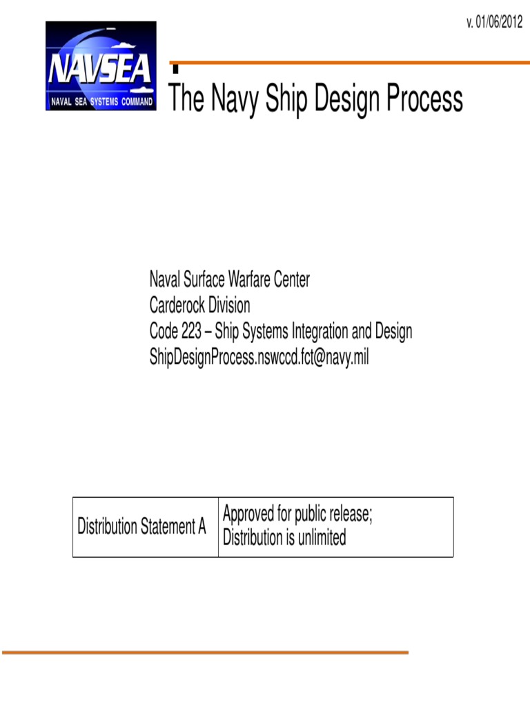4368 Ship Design Process B Section A Naval Architecture Navies