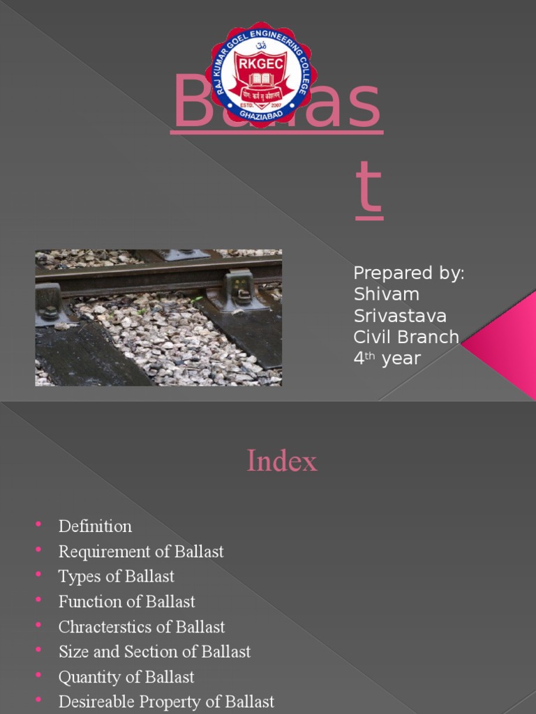 Understanding Railway Ballast Types and Functions | PDF | Track (Rail ...