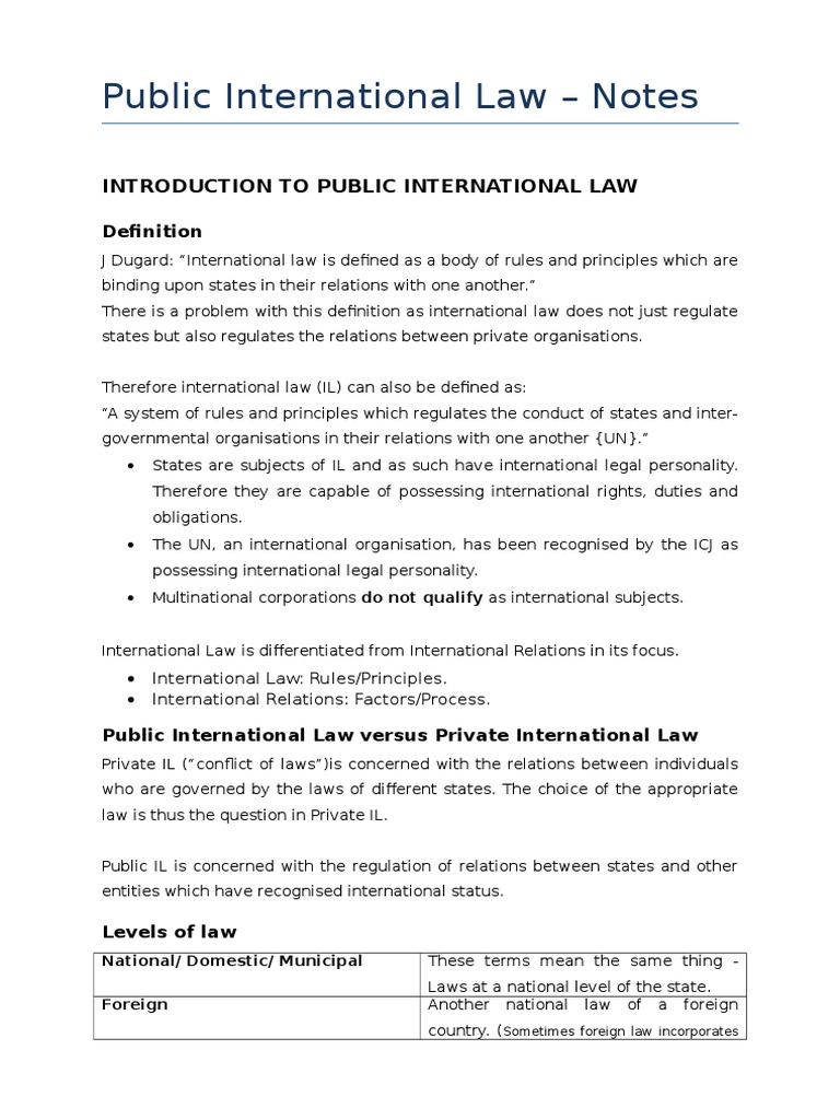 public international law research paper