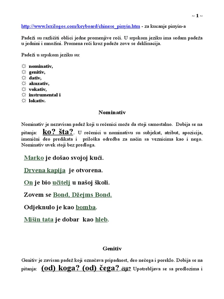 Padezi | PDF