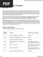 Visual C# Code Snippets
