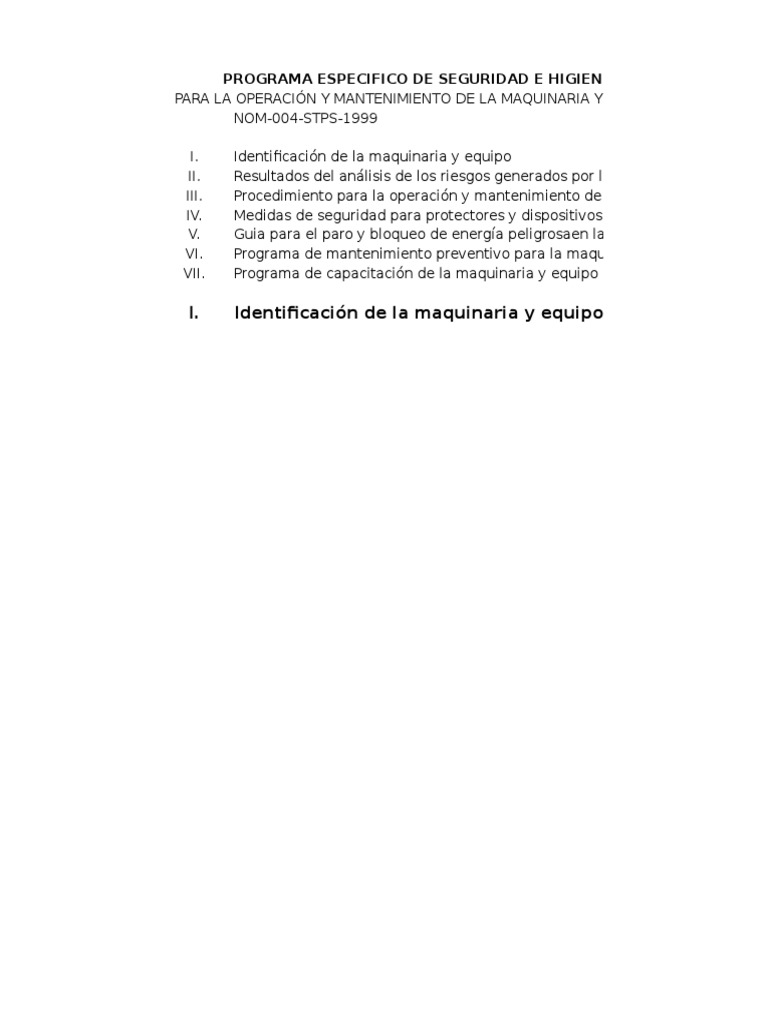 Análisis de Riesgo de Maquinaria y Equipo | PDF | Riesgo | Naturaleza