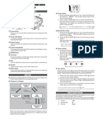 Digital Metronome Dm50: Instruction Manual