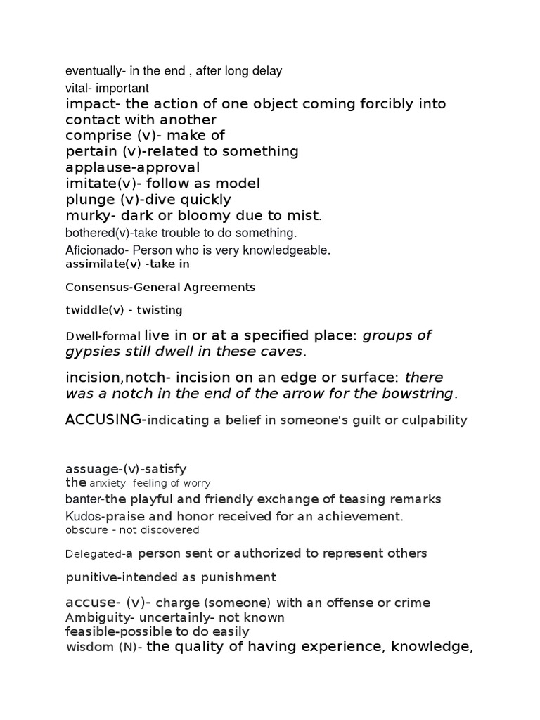 EventuallyIn The End, After Long Delay Vital Important PDF