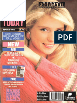 Machine Knit Today magazine March 1993 plus Colour Works supplement 