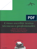 DINTEL, F. - Como Escribir Textos Técnicos o Profesionales PDF