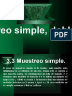 3.3 Muestreo Simple, Doble, Múltiple