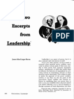 Two Excerpts From Leadership