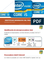 Identificar Generación de Procesadores