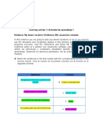 Learning Activity 1 / Actividad de Aprendizaje 1 Evidence: My Dream Vacation / Evidencia: Mis Vacaciones Soñadas