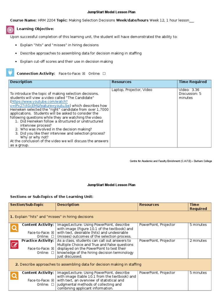 Lesson Plan Lesson Plan Microsoft Power Point