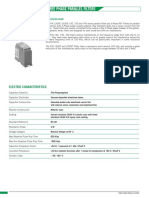 FIN21 Three Phase Parallel Filters: Electric Characteristics