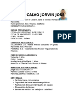 Curriculotonito Calvo Jorvin Jose
