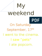 My Weekend: On Saturday September, 17