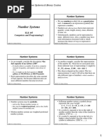 ELE 107-Week 2: Number Systems & Binary Codes