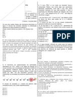 Questões Química 1o Ano