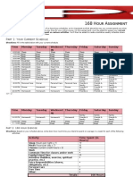 Health Education 44 - 168 Hour Assignment