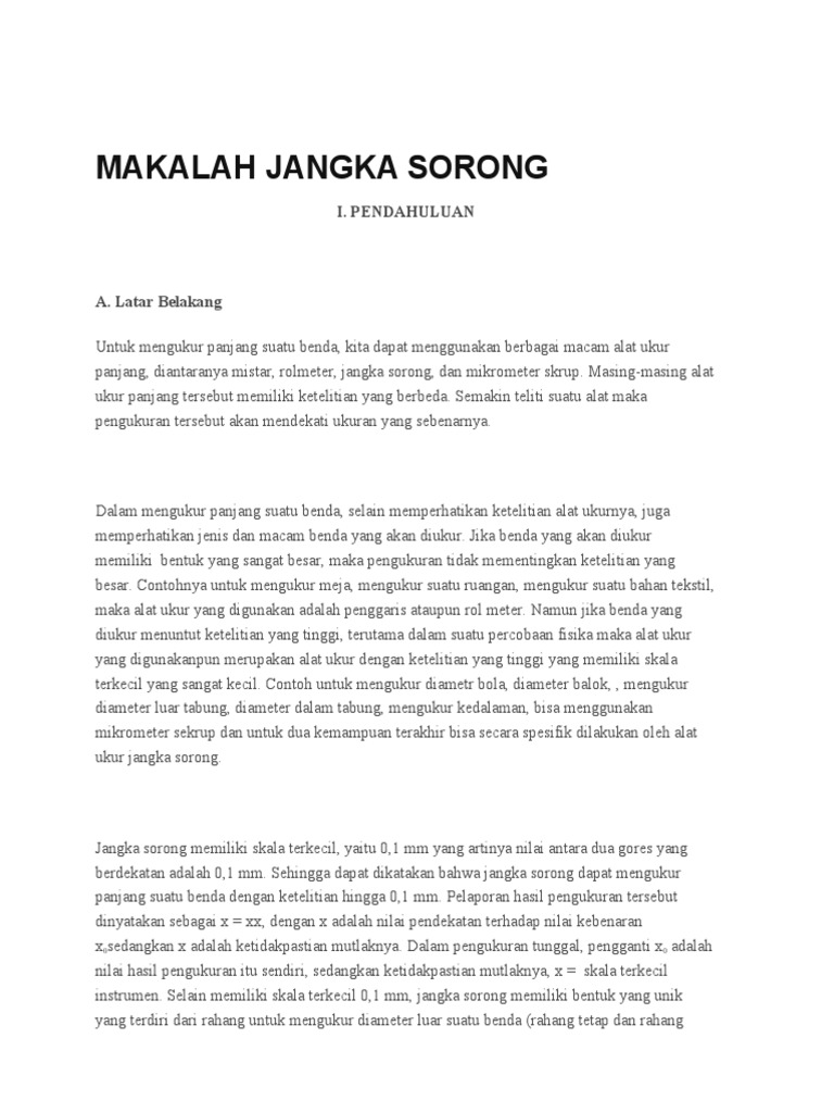 Makalah Jangka Sorong Pdf Pdf
