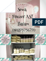 (Tsel/wa) Sewa Freezer ASI Batam