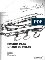 Estudo para o 5º Ano de Violão - Isaias Savio PDF