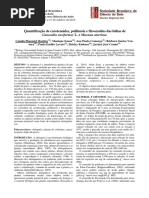 Quantificação de Carotenoides, Polifenóis e Flavonoides