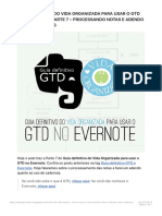 Guia Definitivo Do Vida Organizada para Usar o GTD No Evernote - Parte 7 - Proce