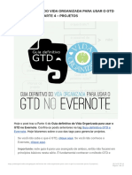 Guia Definitivo Do Vida Organizada Para Usar o GTD No Evernote – Parte 4 – Proje