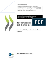 Tax Competition Between Sub-Central Governments: OECD Economics Department Working Papers No. 872