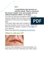 When To Visit Your GP