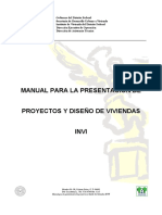 MANUAL PARA LA PRESENTACIÓN DE PROYECTOS Y DISEÑO DE VIVIENDAS